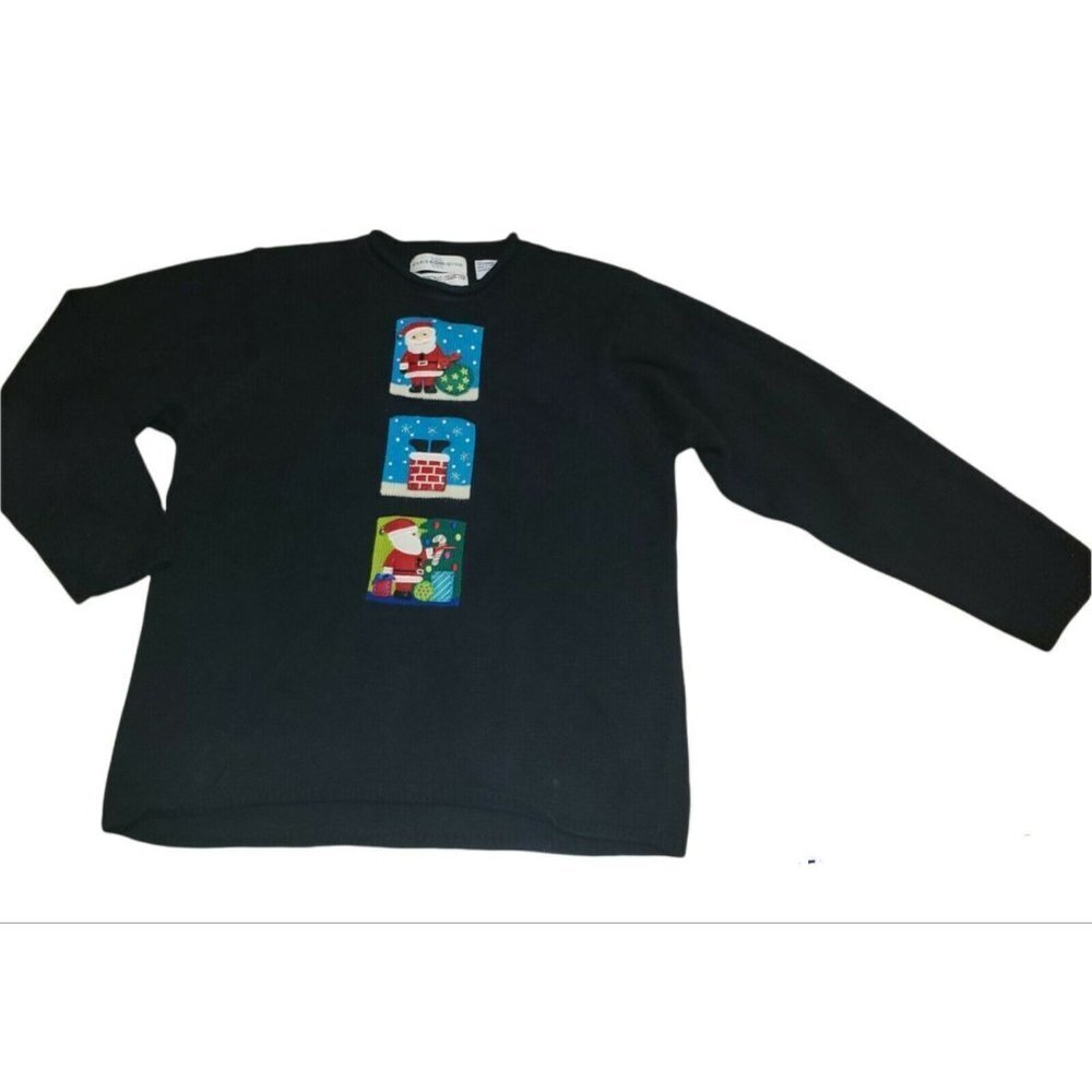 VINTAGE MARISA CHRISTINA Pullover Sweater Large Christmas Holiday Tacky Party